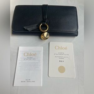 RARE CHLOE ALPHABET CHARM LONG WALLET
